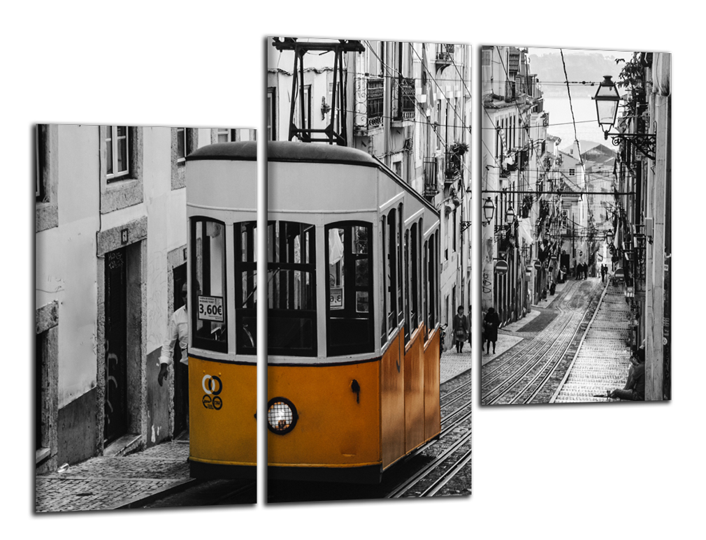 Obdelníkový obraz Lisabononská tramvaj