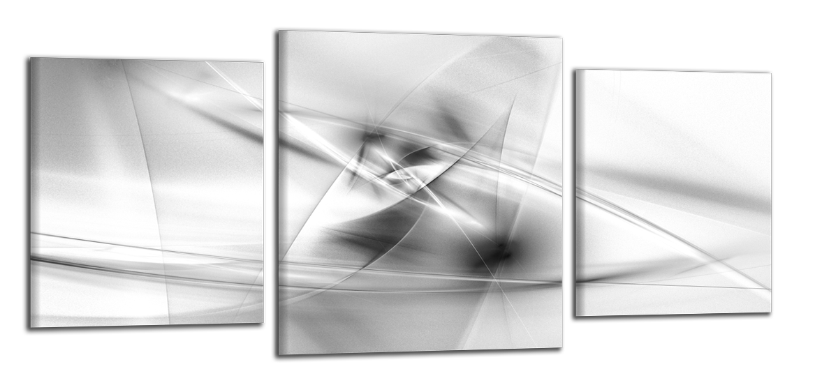 Panoramatický obraz Černobílý abstraktní obraz