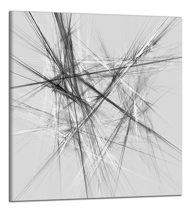 Čtvercový obraz Černobílý abstraktní obraz