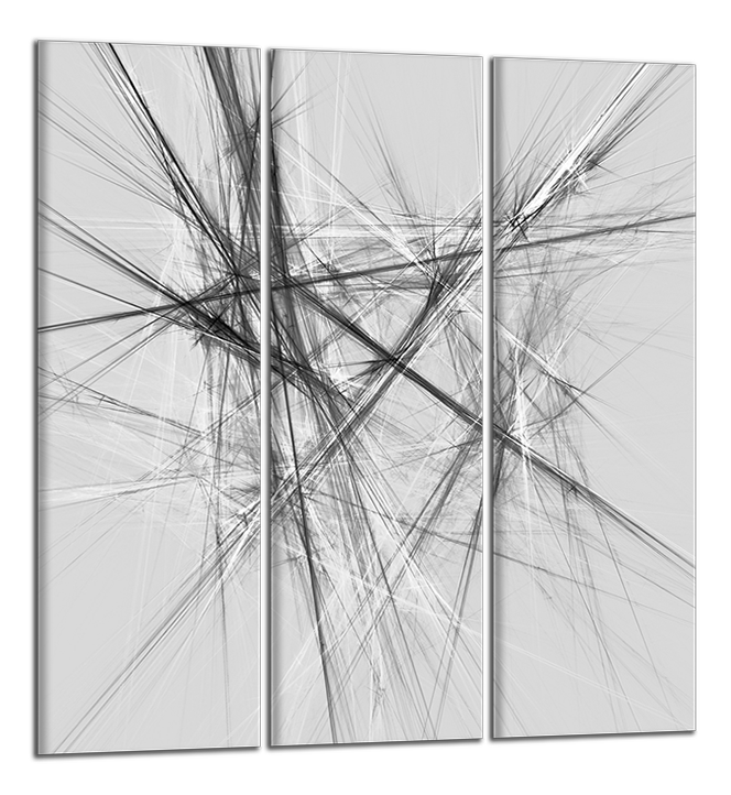Čtvercový obraz Černobílý abstraktní obraz