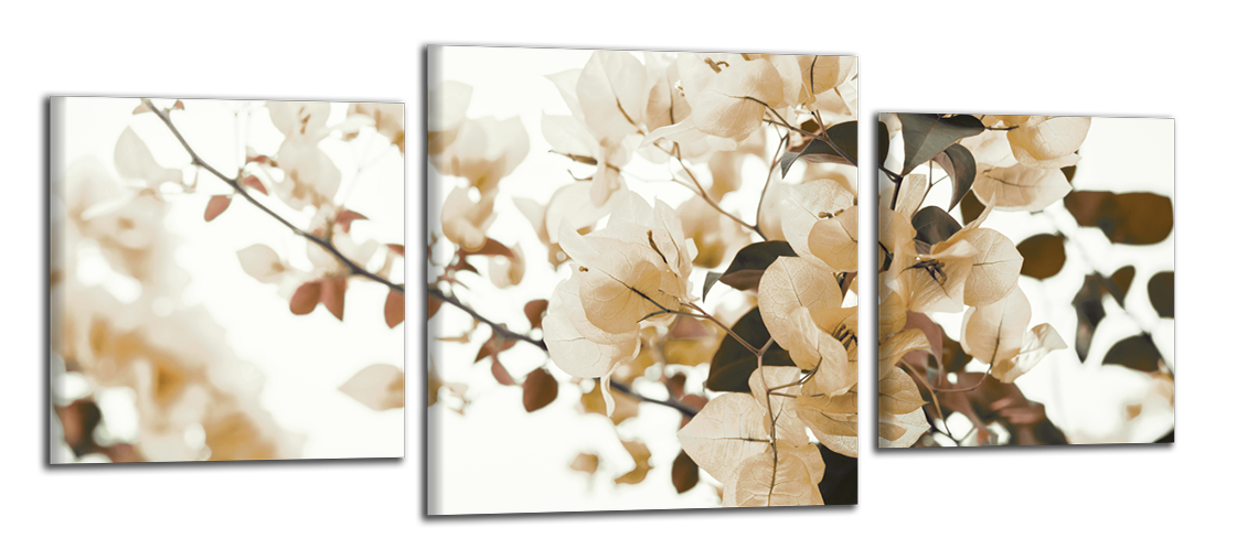 Panoramatický obraz Hnědé květy