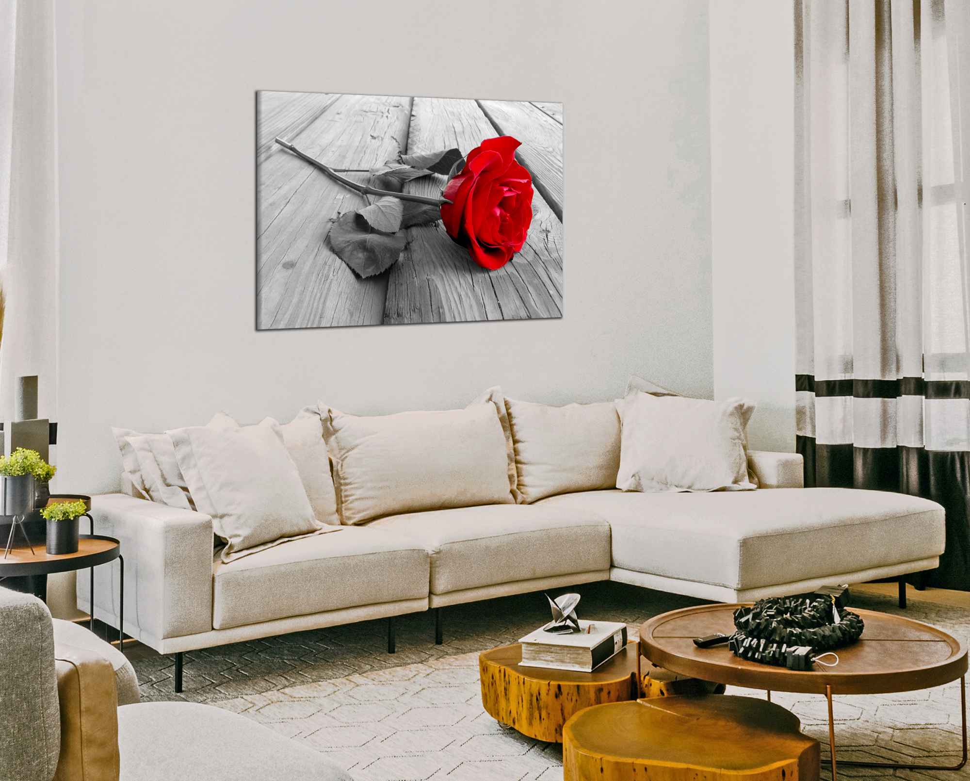 Obdelníkový obraz Červená růže