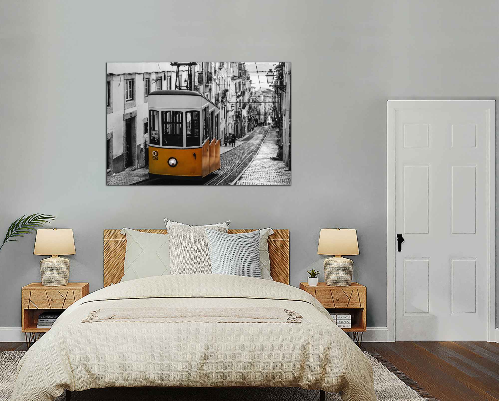 Obdelníkový obraz Lisabononská tramvaj