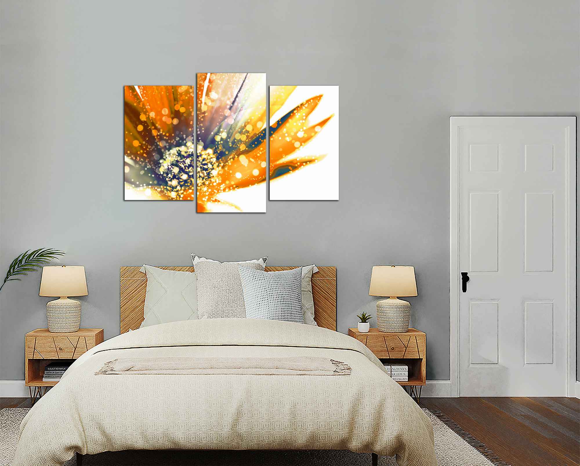 Obdelníkový obraz Oranžový květ