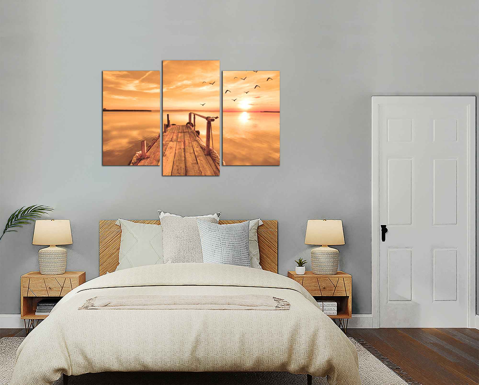 Obdelníkový obraz Oranžový západ slunce