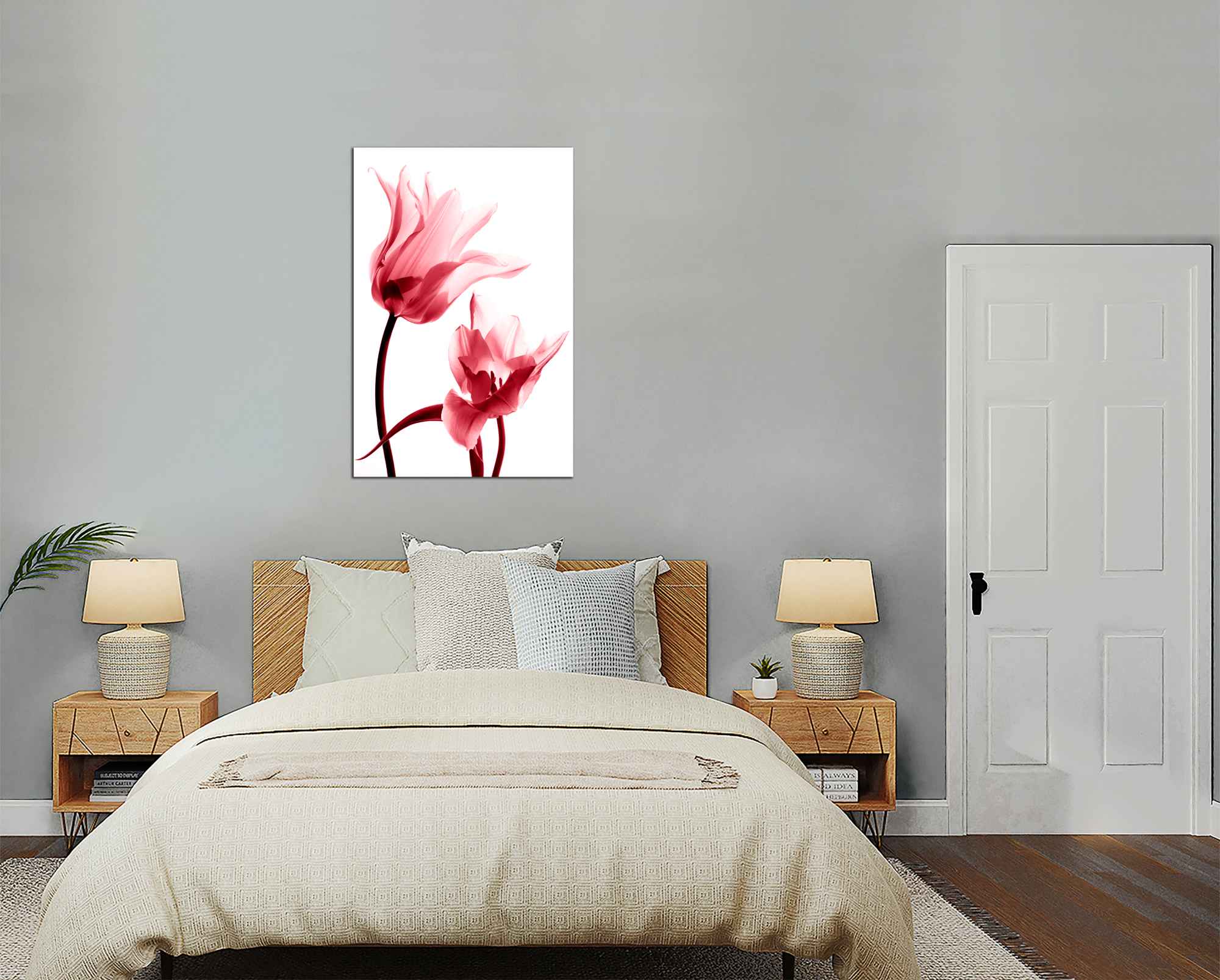 Obdelníkový obraz Červené tulipány
