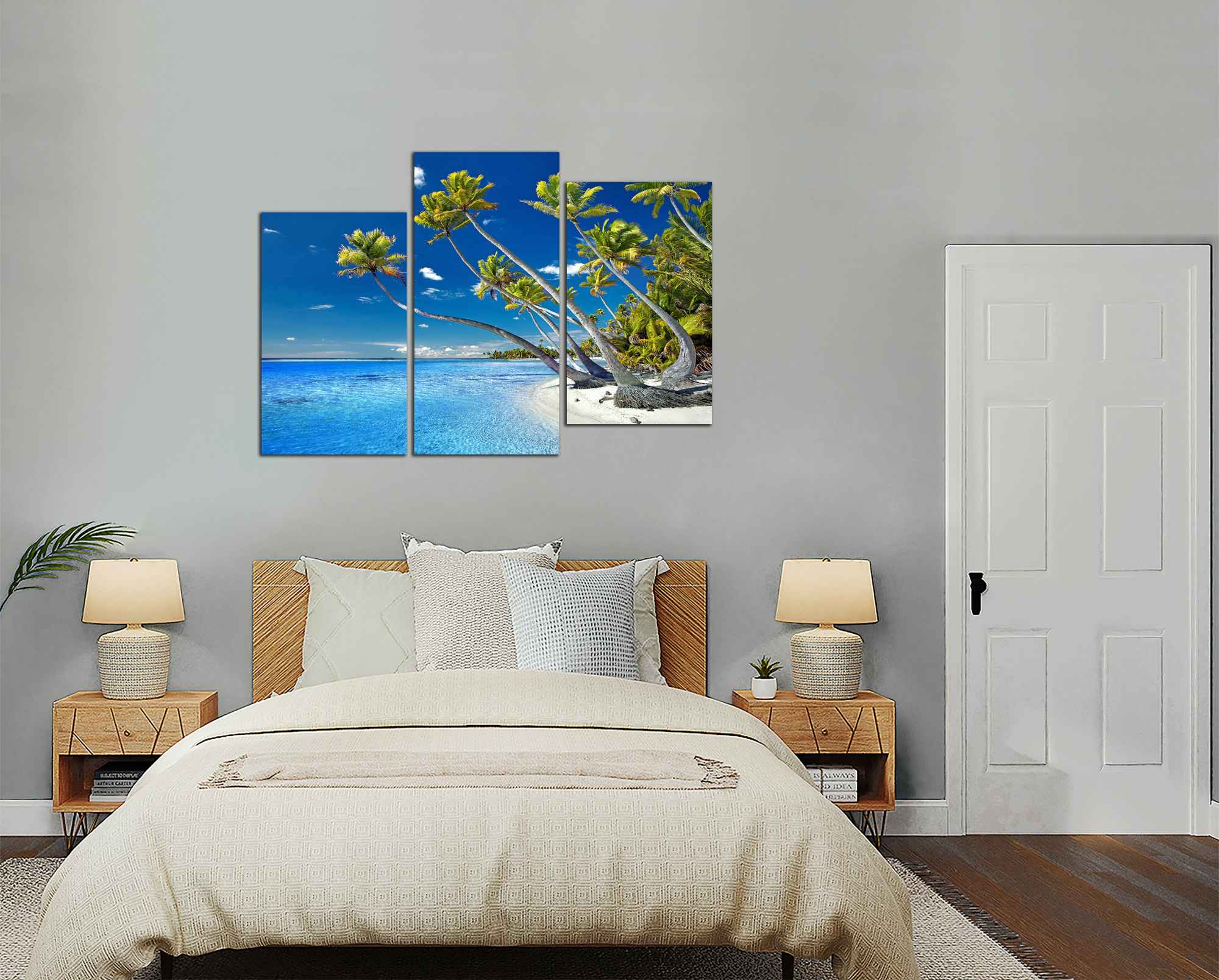 Obdelníkový obraz Obraz na stěnu Pláž a palmy