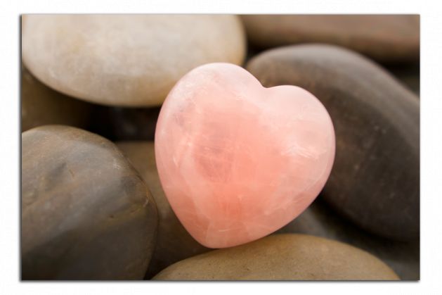 Obdelníkový obraz Srdce a kameny