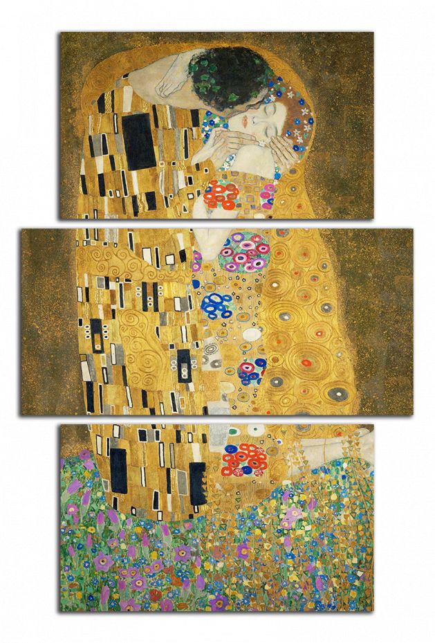 Obdelníkový obraz Polibek - Klimt