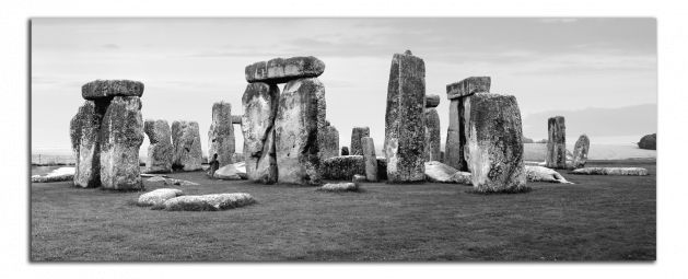 Panoramatický obraz Černobílý obraz Stonehenge