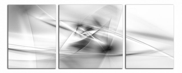 Panoramatický obraz Černobílý abstraktní obraz