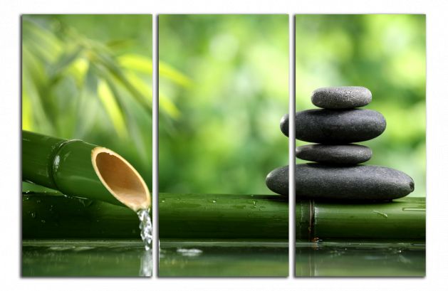 Obdelníkový obraz Zen kameny a voda