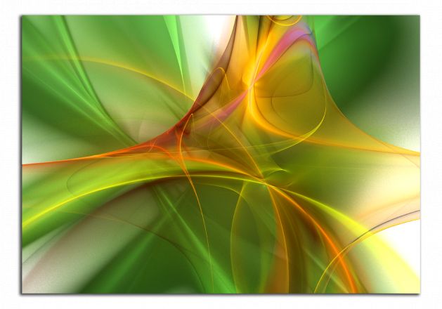 Obdelníkový obraz Zelená abstrakce