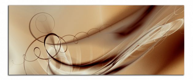 Panoramatický obraz Hnědá abstrakce